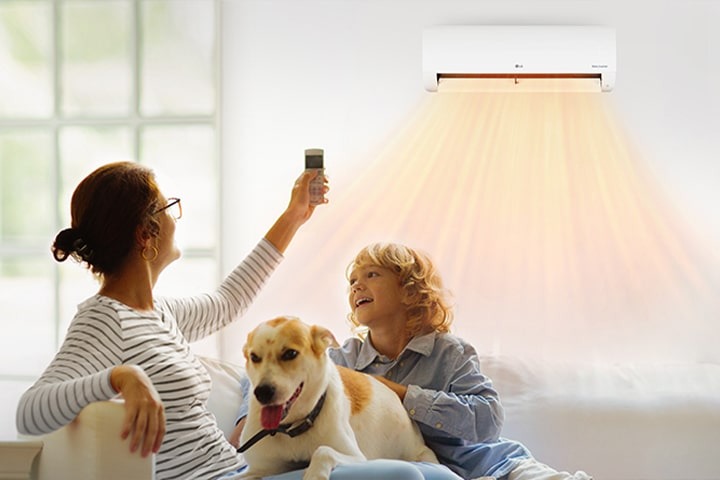 Air conditioner heating