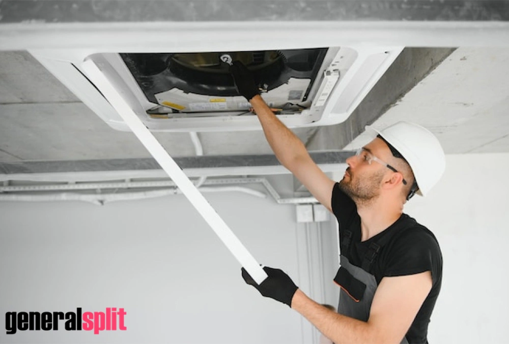 نحوه هواگیری داکت اسپلیت